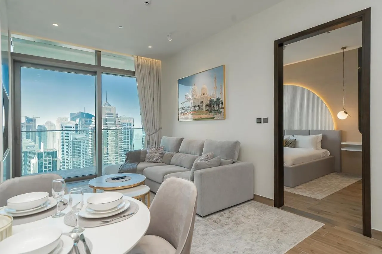 Luton Vacation Homes - Luxury & Sea View 1Br - Jumeirah Living Marina Gate Tower 3 - 40Ab12 Dubaj 0*,